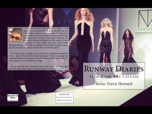 New Book 'Runway Diaries - Tales From The Catwalk' by Justin Travis Howard
